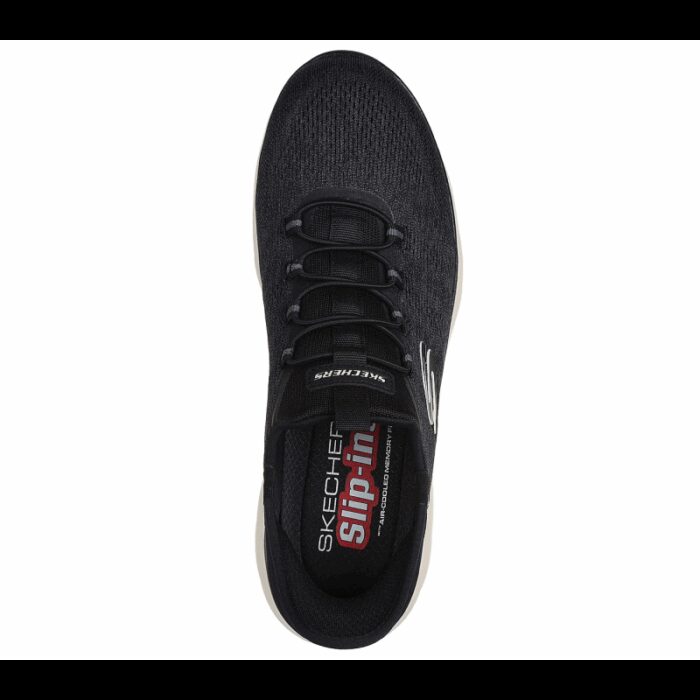 ⁦Skechers Men's Slip-ins: Summits - Key Pace Shoes - حذاء سكيتشرز سليب انس: سميتس - كيه بيس للرجال لون أسود ونعل أبيض⁩ - الصورة ⁦3⁩