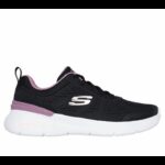 ⁦Skechers Women's Skech-Air Dynamight 2.0 - New Heights Shoes - حذاء سكيتشرز سكيتش اير ديناميت 2.0 للنساء لون أسود ونعل ابيض⁩ - الصورة ⁦2⁩