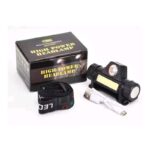 ⁦مصباح كشاف رأس ذات مصباحين LED - مقاوم لرذاذ الماء - قابل للشحن بسلك USB⁩ - الصورة ⁦3⁩