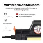 ⁦مصباح كشاف رأس ذات مصباحين LED - مقاوم لرذاذ الماء - قابل للشحن بسلك USB⁩ - الصورة ⁦4⁩