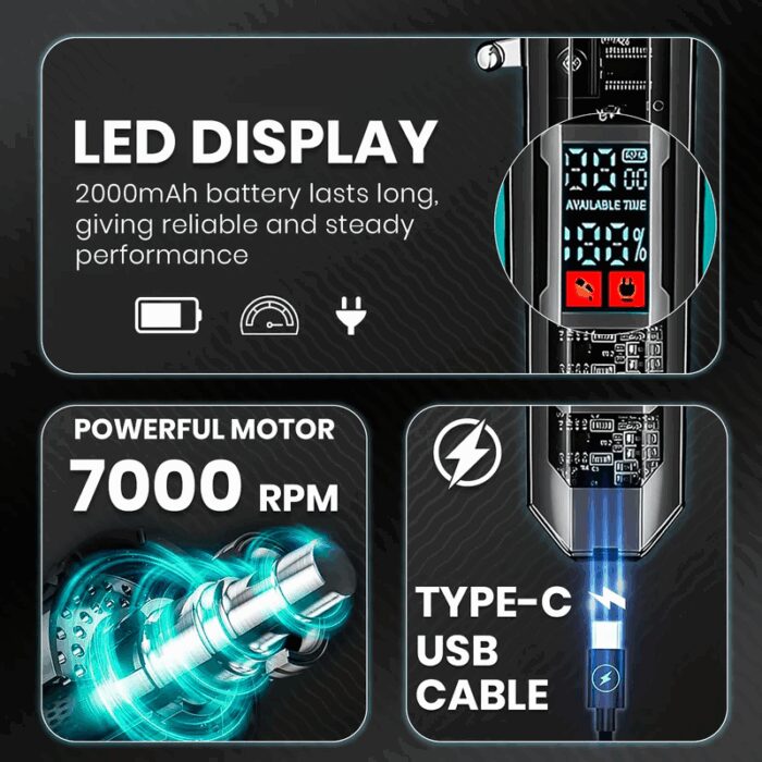 ⁦VGR V-900 Professional Cord/Cordless Hair Trimmer⁩ - الصورة ⁦3⁩