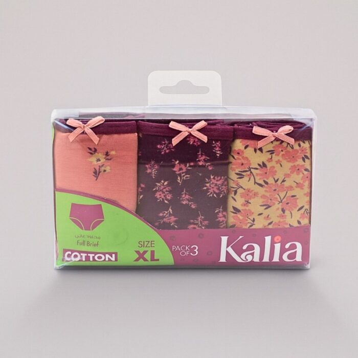 103389010_68b9601986ff7 طقم داخلي مجرود بريف خصر عالي (3 قطع) للنساء بثلاث ألوان - الصورة 1