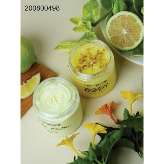 ⁦بكج العناية بالجسم مقشر جسم ومرطب للجسم نكهة ليمون حجم 8OZ⁩ - الصورة ⁦3⁩