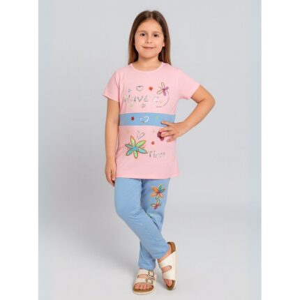 بجامة بناتي قطعتين صيفي