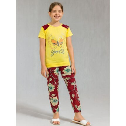 بجامة بناتي قطعتين صيفي