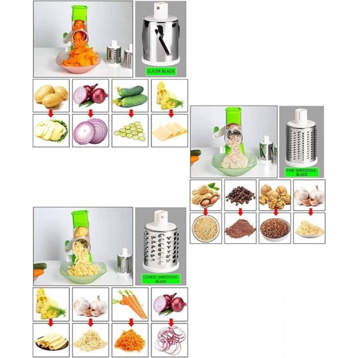 ⁦.ﺗﻌﻣﻝ ﺑﺎﻟﻳﺩ (Tabletop Drum Grater) ﻣﺑﺷﺭﺓ / ﻗﻁﺎﻋﺔ ﻁﻌﺎﻡ⁩ - الصورة ⁦4⁩