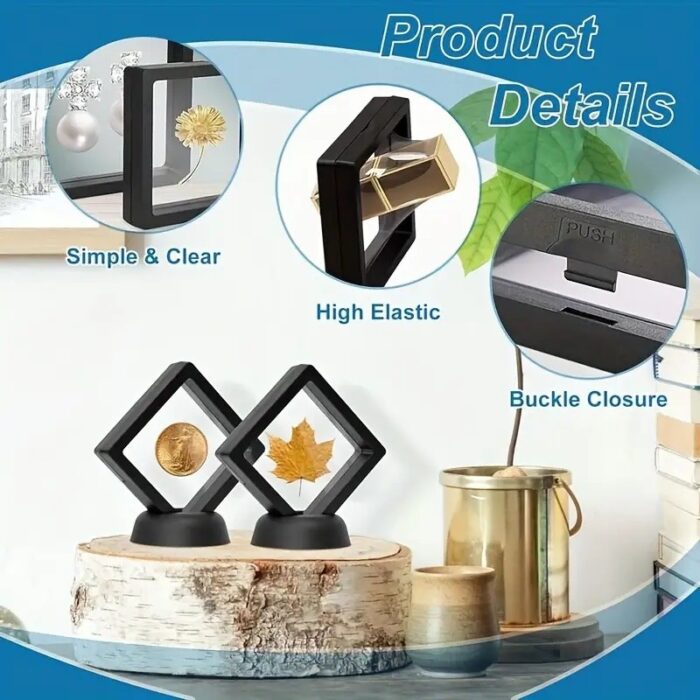 ⁦إطار عرض وحماية للمجوهرات والإكسسوارات 18*18*2 سم⁩ - الصورة ⁦2⁩