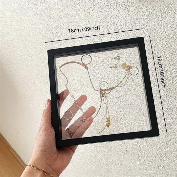 ⁦إطار عرض وحماية للمجوهرات والإكسسوارات 18*18*2 سم⁩ - الصورة ⁦4⁩