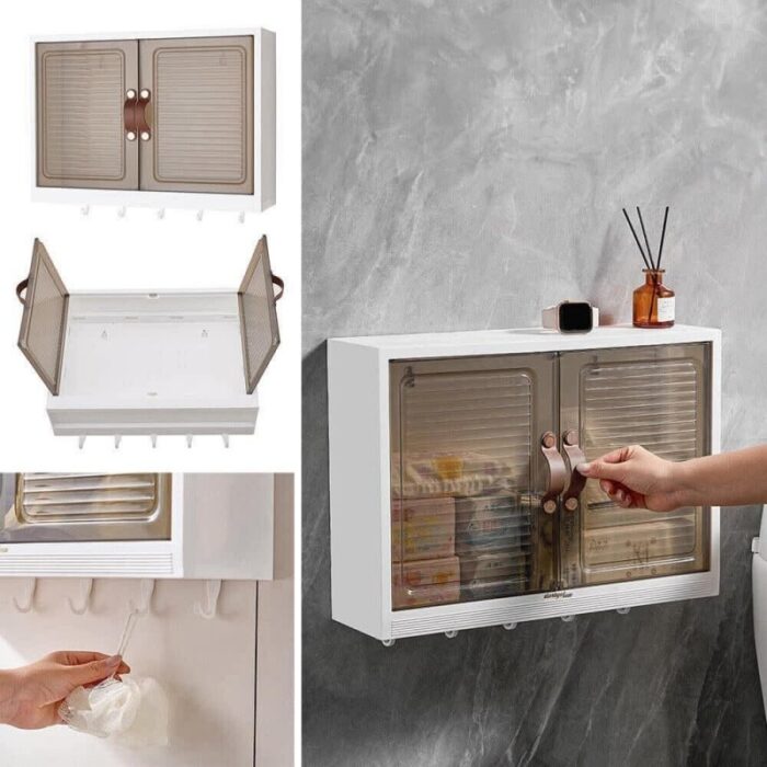 ⁦خزانة بلاستيكية ذكية تعلق في أي مكان - دون حفر⁩ - الصورة ⁦4⁩