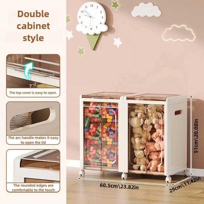 ⁦خزانة العاب ومستلزمات بقسمين ذات التصميم الفريد⁩ - الصورة ⁦2⁩