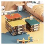 صناديق تخزين بلاستيكية شفافة مخصصة لألعاب الأطفال