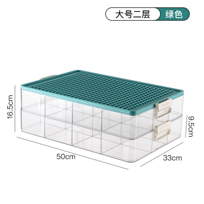 ⁦صناديق تخزين بلاستيكية شفافة مخصصة لألعاب الأطفال⁩ - الصورة ⁦2⁩