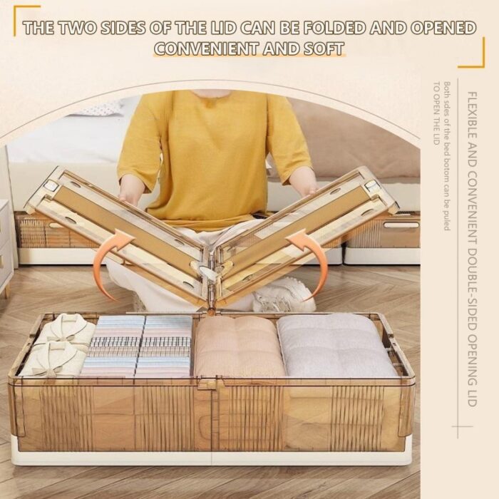 ⁦صندوق تخزين قابل للطي أسفل السرير⁩ - الصورة ⁦3⁩