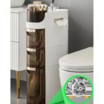 ⁦خزانة طولية لتخزين ذكي وعصري بثلاثة أدراج واسعة⁩ - الصورة ⁦2⁩