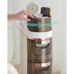 ⁦خزانة طولية لتخزين ذكي وعصري بثلاثة أدراج واسعة⁩ - الصورة ⁦3⁩