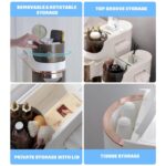 ⁦خزانة طولية لتخزين ذكي وعصري بثلاثة أدراج واسعة⁩ - الصورة ⁦7⁩