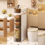 ⁦خزانة طولية لتخزين ذكي وعصري بثلاثة أدراج واسعة⁩ - الصورة ⁦9⁩