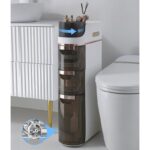 ⁦خزانة طولية لتخزين ذكي وعصري بثلاثة أدراج واسعة⁩ - الصورة ⁦10⁩