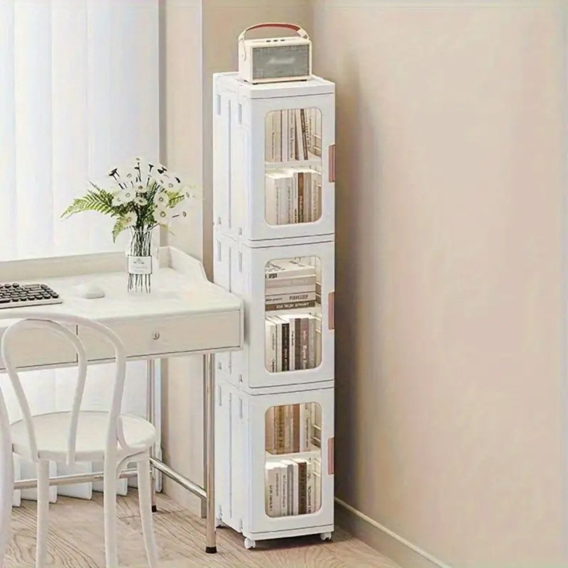 ⁦خزانة تخزين عمودية متعددة الطبقات مكونة من 3 طبقات 28*126 سم⁩ - الصورة ⁦1⁩