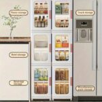 ⁦خزانة تخزين عمودية متعددة الطبقات مكونة من 3 طبقات 28*126 سم⁩ - الصورة ⁦7⁩