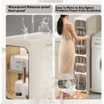 ⁦خزانة تخزين عمودية متعددة الطبقات مكونة من 5 طبقات 33*157 سم⁩ - الصورة ⁦4⁩