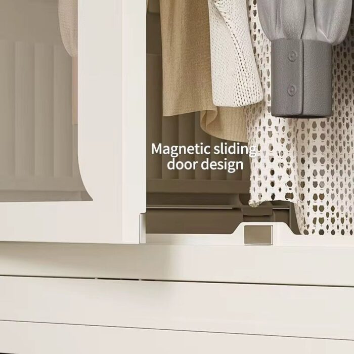 ⁦خزانة بتصميم عملي وأنيق بارتفاع 160 سم، مثالية لترتيب الملابس أو الأدوات المنزلية⁩ - الصورة ⁦2⁩