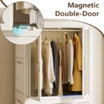 ⁦خزانة بتصميم عملي وأنيق بارتفاع 160 سم، مثالية لترتيب الملابس أو الأدوات المنزلية⁩ - الصورة ⁦5⁩