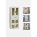 ⁦خزانة بتصميم عملي وأنيق بارتفاع 160 سم، مثالية لترتيب الملابس أو الأدوات المنزلية⁩ - الصورة ⁦12⁩