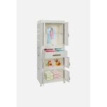 ⁦خزانة بتصميم عملي وأنيق بارتفاع 160 سم، مثالية لترتيب الملابس أو الأدوات المنزلية⁩ - الصورة ⁦13⁩