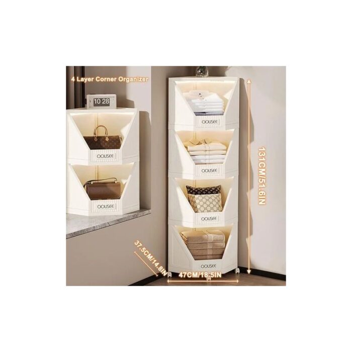 ⁦خزانة منظمات الزاوية العملية 47*131 سم⁩ - الصورة ⁦2⁩