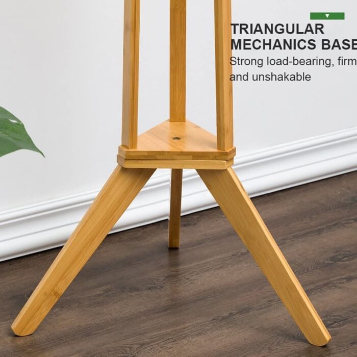 ⁦شماعة ملابس خشبية ارضية لغرف النوم او غرفة المعيشة او لتنشيف الملابس⁩ - الصورة ⁦4⁩