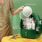 ⁦منظم توفير مساحة لاكسسواراتك و الميك اب مع جارورين ومراه واضاءة⁩ - الصورة ⁦7⁩