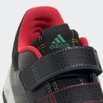 ⁦adidas Kids' Tensaur Hook and Loop Shoes - Black⁩ - الصورة ⁦8⁩