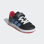 ⁦adidas Kids' Marvel Spider-Man Grand Court Shoes - Black⁩ - الصورة ⁦6⁩