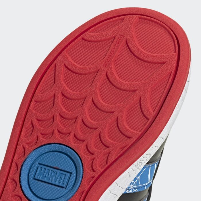 ⁦adidas Kids' Marvel Spider-Man Grand Court Shoes - Black⁩ - الصورة ⁦9⁩
