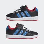 ⁦adidas Kids' Marvel Spider-Man Grand Court Shoes - Black⁩ - الصورة ⁦11⁩
