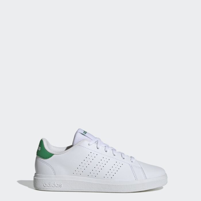 ⁦adidas Kids' Advantage Base 2.0 Shoes - White⁩ - الصورة ⁦2⁩
