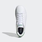 ⁦adidas Kids' Advantage Base 2.0 Shoes - White⁩ - الصورة ⁦3⁩