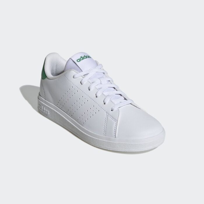 ⁦adidas Kids' Advantage Base 2.0 Shoes - White⁩ - الصورة ⁦6⁩