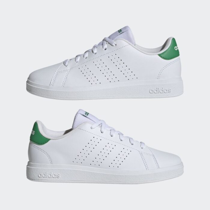 ⁦adidas Kids' Advantage Base 2.0 Shoes - White⁩ - الصورة ⁦10⁩