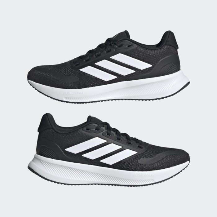 ⁦adidas Unisex' RunFalcon 5 Shoes - Black⁩ - الصورة ⁦10⁩