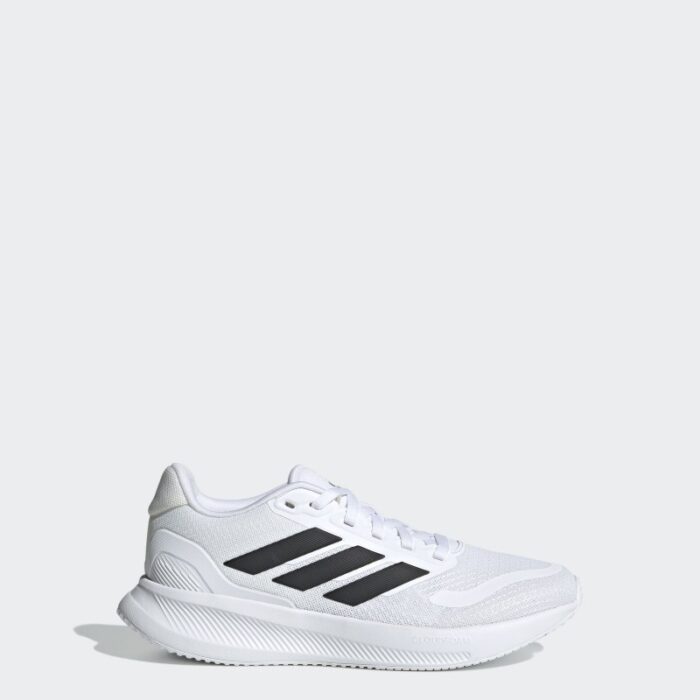 ⁦adidas Unisex' RunFalcon 5 Shoes - White⁩ - الصورة ⁦2⁩