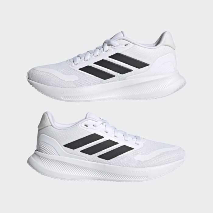 ⁦adidas Unisex' RunFalcon 5 Shoes - White⁩ - الصورة ⁦10⁩