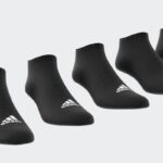 ⁦adidas Unisex' Cushioned Sportswear Low-Cut Socks 6 Pairs - Black⁩ - الصورة ⁦2⁩