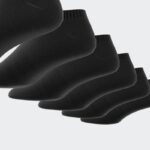 ⁦adidas Unisex' Cushioned Sportswear Low-Cut Socks 6 Pairs - Black⁩ - الصورة ⁦7⁩