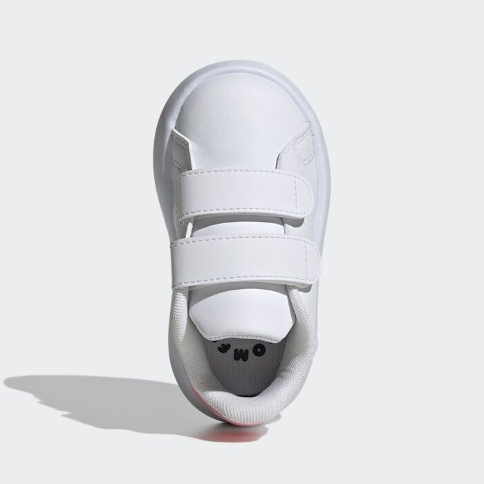 ⁦adidas Kids' Advantage Shoes - White⁩ - الصورة ⁦3⁩