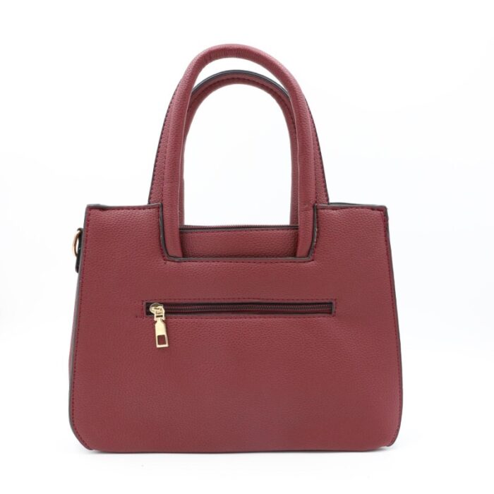 ⁦شنطة كتف لون عنابي⁩ - الصورة ⁦4⁩