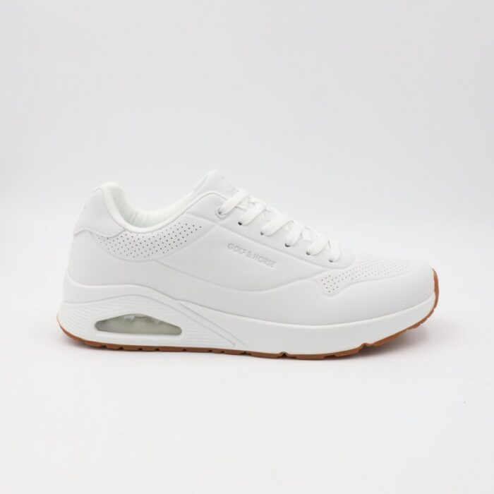 ⁦حذاء جلد موديل 2561-5 من جولف اند هورس للرجال لون أبيض⁩ - الصورة ⁦3⁩