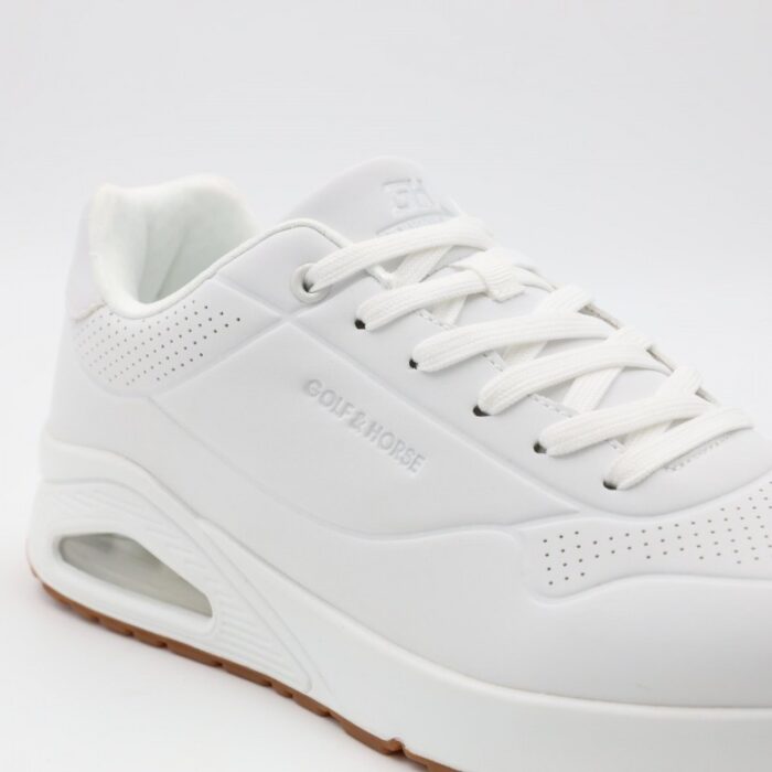 ⁦حذاء جلد موديل 2561-5 من جولف اند هورس للرجال لون أبيض⁩ - الصورة ⁦8⁩