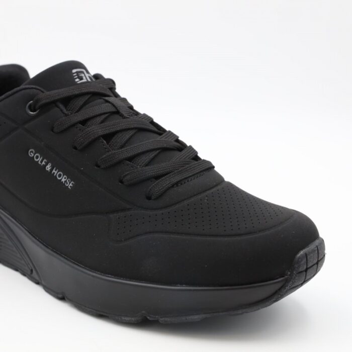 ⁦حذاء جلد موديل 2560-1 من جولف اند هورس للرجال لون أسود⁩ - الصورة ⁦8⁩